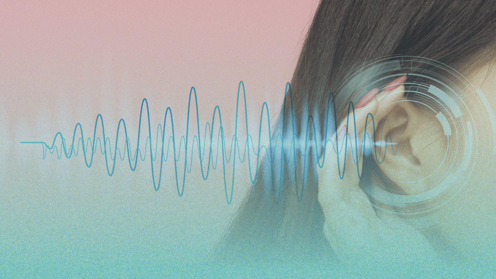 Exame de microaudiometria sendo realizado em paciente com zumbido